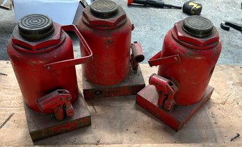 3 Large Hydraulic Pump Jacks