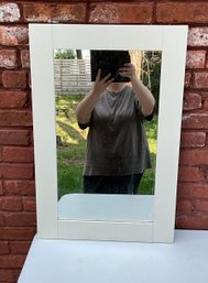 White Small Rectangular Mirror