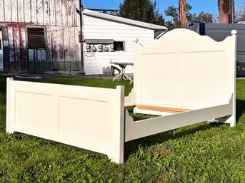 A Paneled Pine Full Size Bedstead