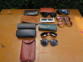 Sunglasses And Cases Lot