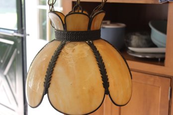 12 In Dia Vintage Glass Hanging Lamp