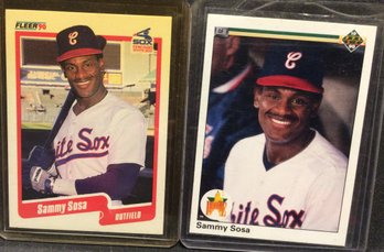 1990 Fleer & Upper Deck Sammy Sosa Rookie Cards - M