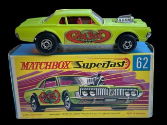 Matchbox Superfast # 62, Rat Rod Dragster Lime Green