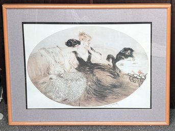 A Vintage Lithograph - Louis Icart, Signed IN Plate