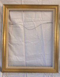 Wood Gold Frame With Inside Frame Covered In Cloth