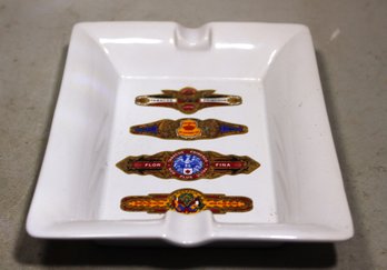 Contemporary Ceramic Cigar Band Ashtray