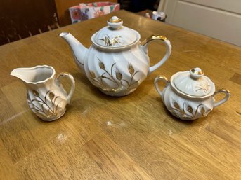 Beautiful 3 Pc. Set Of Lefton China