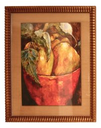 Fruit In A Bowl Art Framed