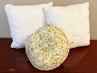 A Trio Of Luxe Throw Pillows