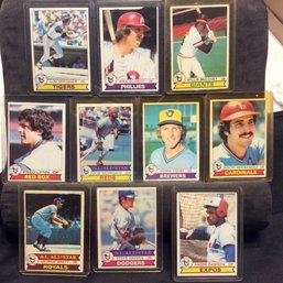 (10) 1979 Topps Baseball Cards With Hall Of Famers - M