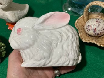 1960s Easter Bunny Ceramic Planter Made In Japan