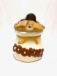 Vintage Ceramic Cookie Jar - Signed On Bottom