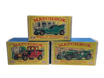 Lot Of 3 NIB Matchbox Y-5, Y-11, Y-15 MODELS OF YESTERYEAR (see Description For Models)