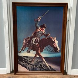Huge Framed Color Poster Of John Wayne