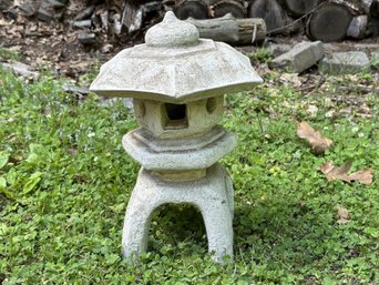 A Sweet Little Garden Pagoda In Cast-Cement