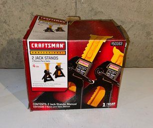 New In Box Craftsman Professional 4 Ton Jack Stands - Lot 2 Of 2