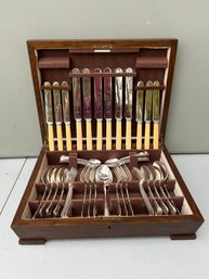 Vintage James Dixon & Sons Sheffield Boxed Serving For 6 Of No Rust Stainless Flatware