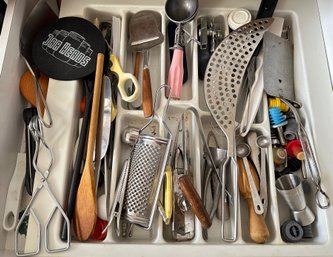 Full Drawer Of Kitchen Tools