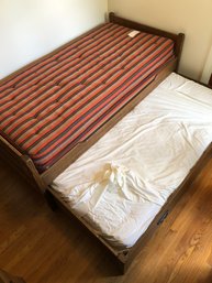 Wooden Trundle Bed Frame