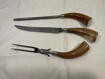 Vintage Royal Brand Cutlery Carving Set