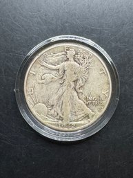 1942 Walking Liberty Silver Half Dollar