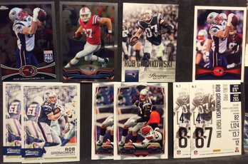 Lot Of 10 Assorted Rob Gronkowski Cards - M