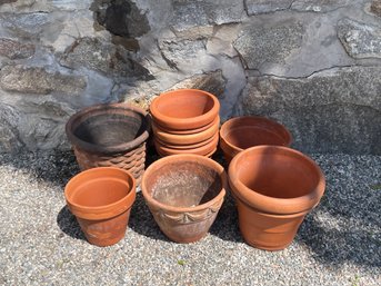 Lot Of Terracotta Pots