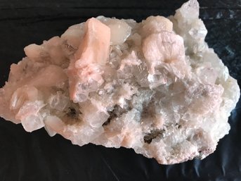 Stilbite With Apophylite Crystal Mineral, 2 LB 4 Oz. 7 Inch By 4 1/2 Inch