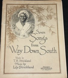 1920 Way Down South Americana Sheet Music Book