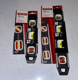 New Pair Of Craftsman Magnetic Topedo Level Sets- 9 And 12 Inch