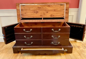 POWELL Cedar Chest With Side Jewelry Holder Doors