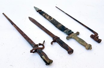 Antique Swords And Bayonets - AS IS