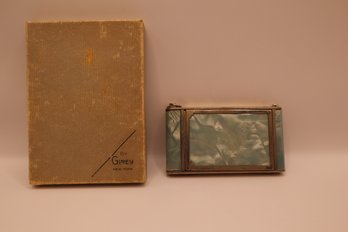 Vintage Girey Enamel Compact With Original Box