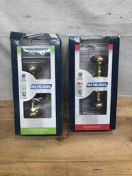 2 Used Schlage Doorknobs