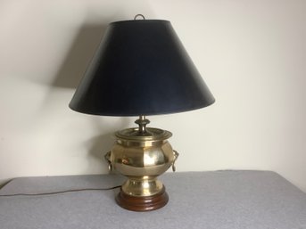 Heavy BRASS URN TABLE LAMP