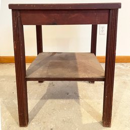 A Solid Pine Side Table