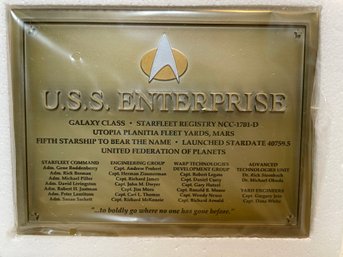 Star Trek U.S.S Enterprise Plank. (#36)