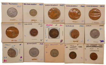 Mix Lot Of Foreign Coins