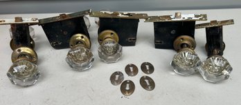 Niles Chicago Clear Cut Glass Door Knobs & Hardware