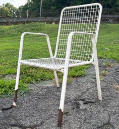 A Vintage Metal Mesh Chair, C. 1980's