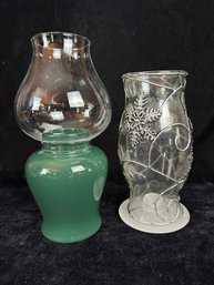 Pair Of Hurricane Candles