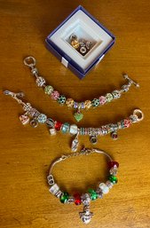 Three Bracelets With Additional Beads