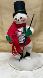 A Vintage Annalee Christmas Snowman - Made In New Hampshire