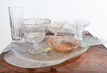 Vintage Cut Glass And Depression Glass