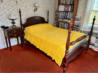 Vintage Mahogany Full Size Poster Bed