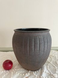 Signed Pottery Art Vase/planter. 11.5' Tall