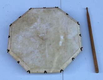 Peruvian Shaman Drum With Drumstick