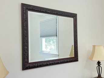 Mahogany Stained Beveled Mirror