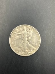 1939-S Walking Liberty Silver Half Dollar