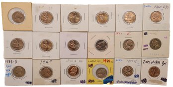 Mix Date Lot Of Nickels